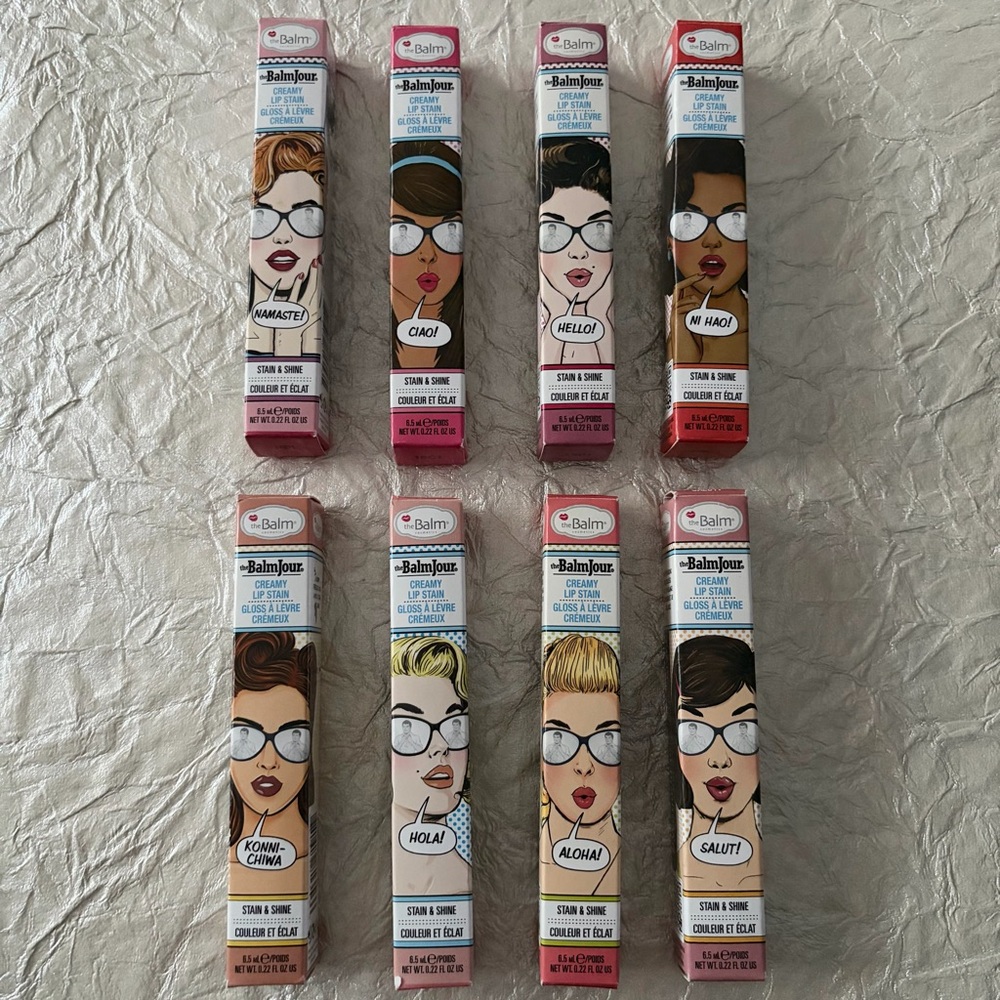 NEW theBalm theBalmJour Creamy Lip Stain Lot of 6